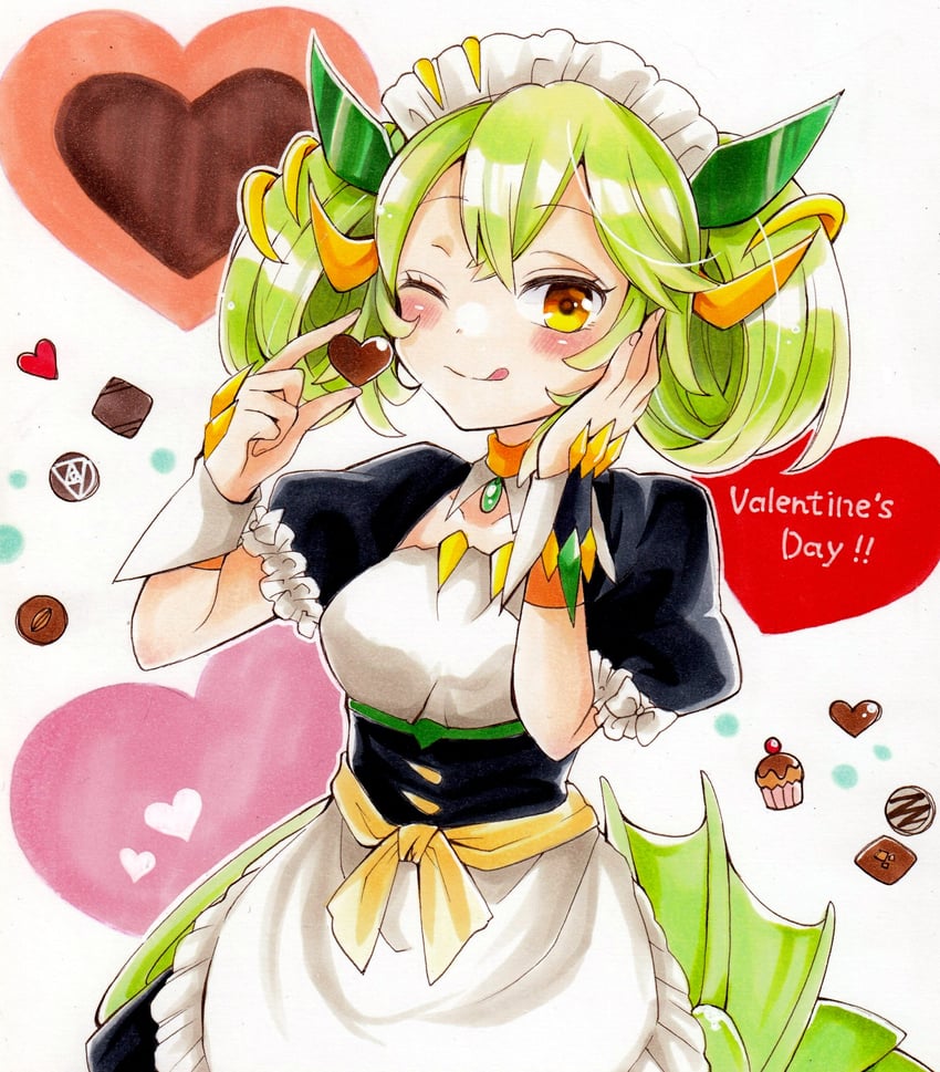 parlor dragonmaid (yu-gi-oh!) drawn by ukyou_kuro