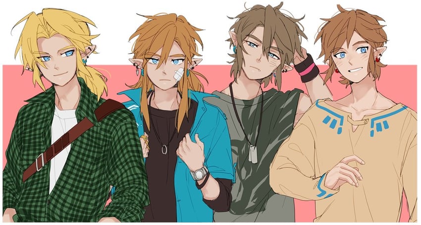 link (the legend of zelda and 4 more) drawn by hanaberin