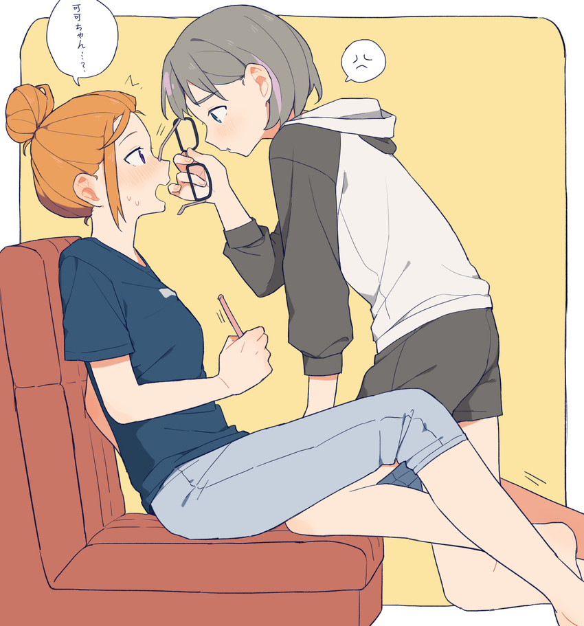 shibuya kanon and tang keke (love live! and 1 more) drawn by coldcat.