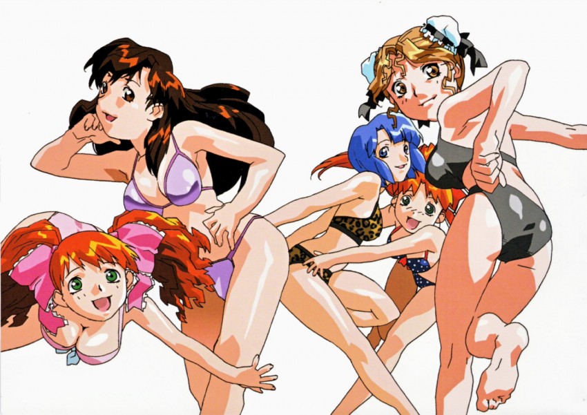 hayasaka akira, asahina yurina, mana, serizawa miki, and kurihara mari (super real mahjong) drawn by tanaka_ryou