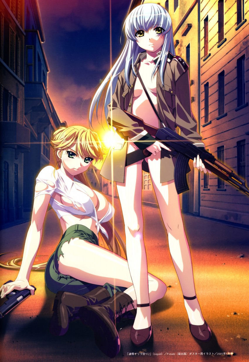 nina makuneri and grace okuryo (ryoujoku guerilla gari 2) drawn by ino_(magloid)