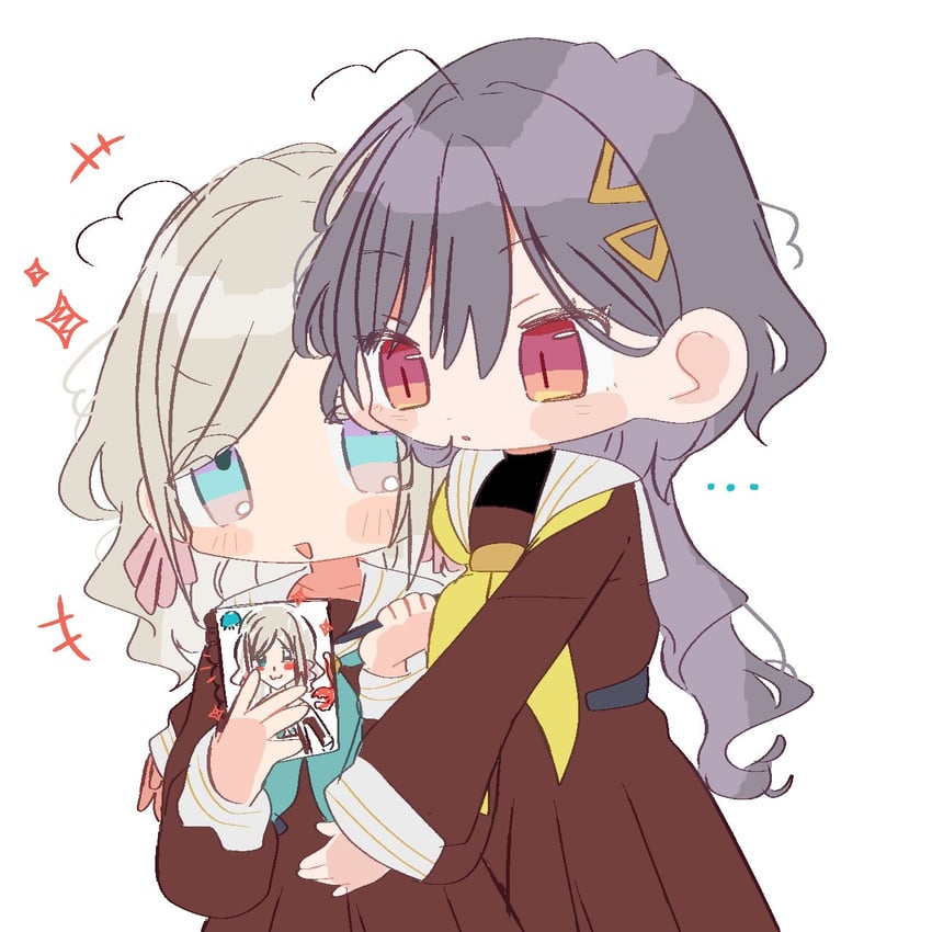 ceras yanagida lilienfeld and katsuragi izumi (love live! and 1 more) drawn by col_person