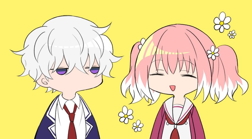 hiiragi nana and onodera kyouya (munou na nana) drawn by yukisa