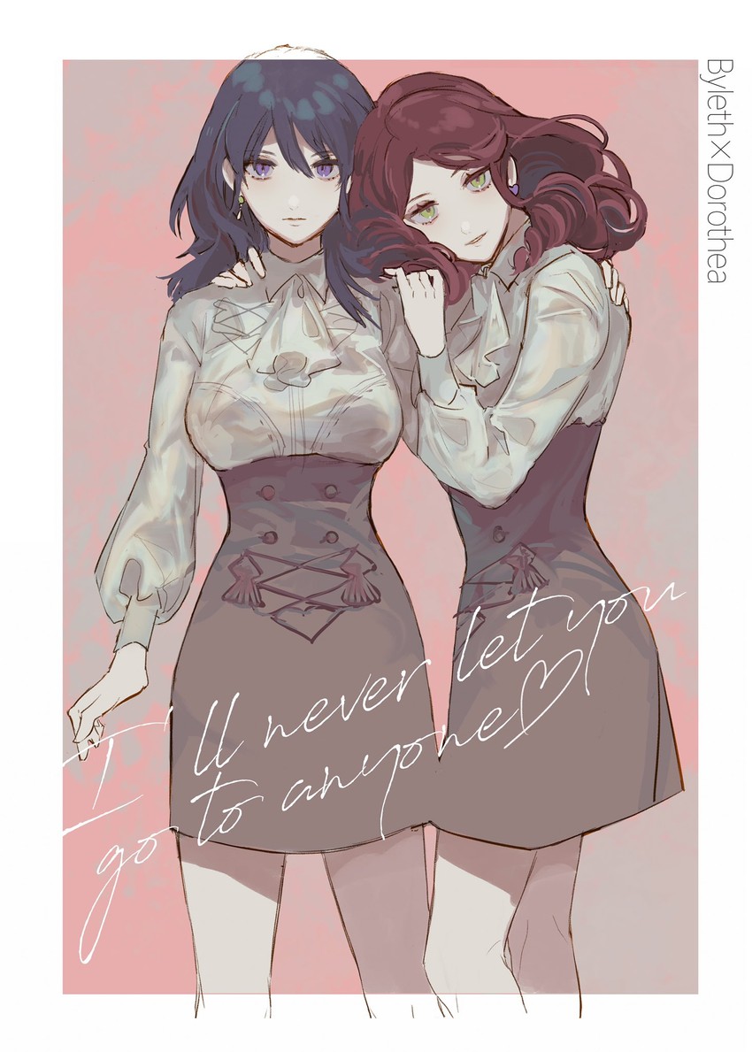 female byleth and dorothea arnault (fire emblem and 1 more) drawn by mjaa