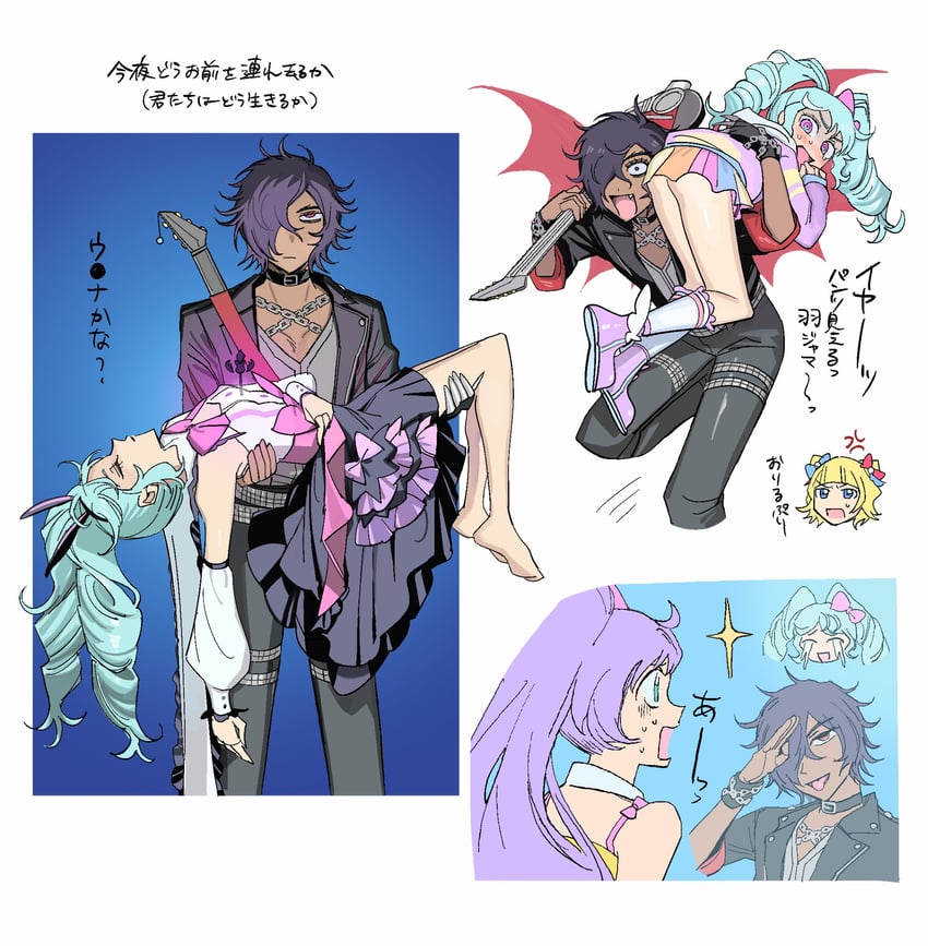 manaka laala, minami mirei, katasumi amari, and mario (pretty series and 3 more) drawn by yumei_(jigoku101)