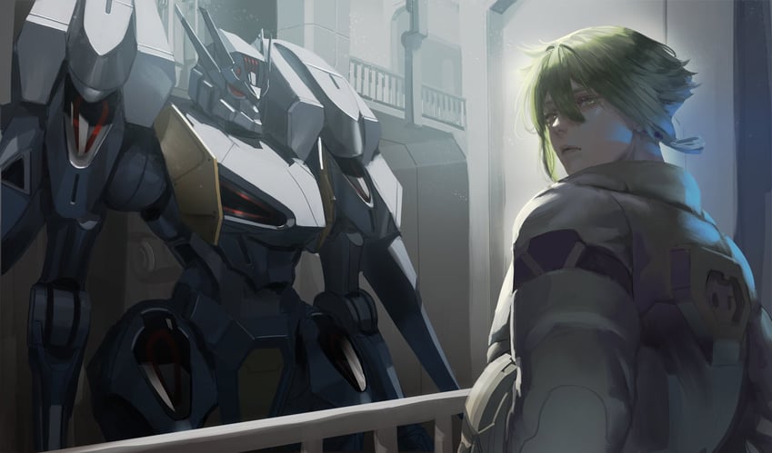elan ceres and gundam pharact (gundam and 1 more) drawn by chestnut_ann