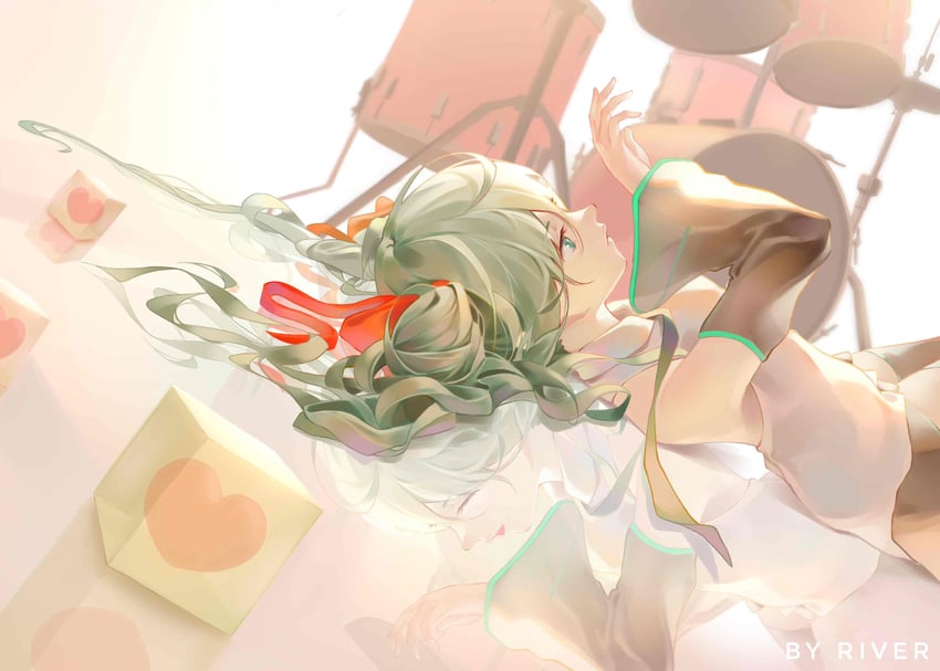 hatsune miku (vocaloid) drawn by river_(river_ga)