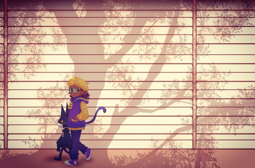 bow kid (a hat in time) drawn by kudo_nguyen