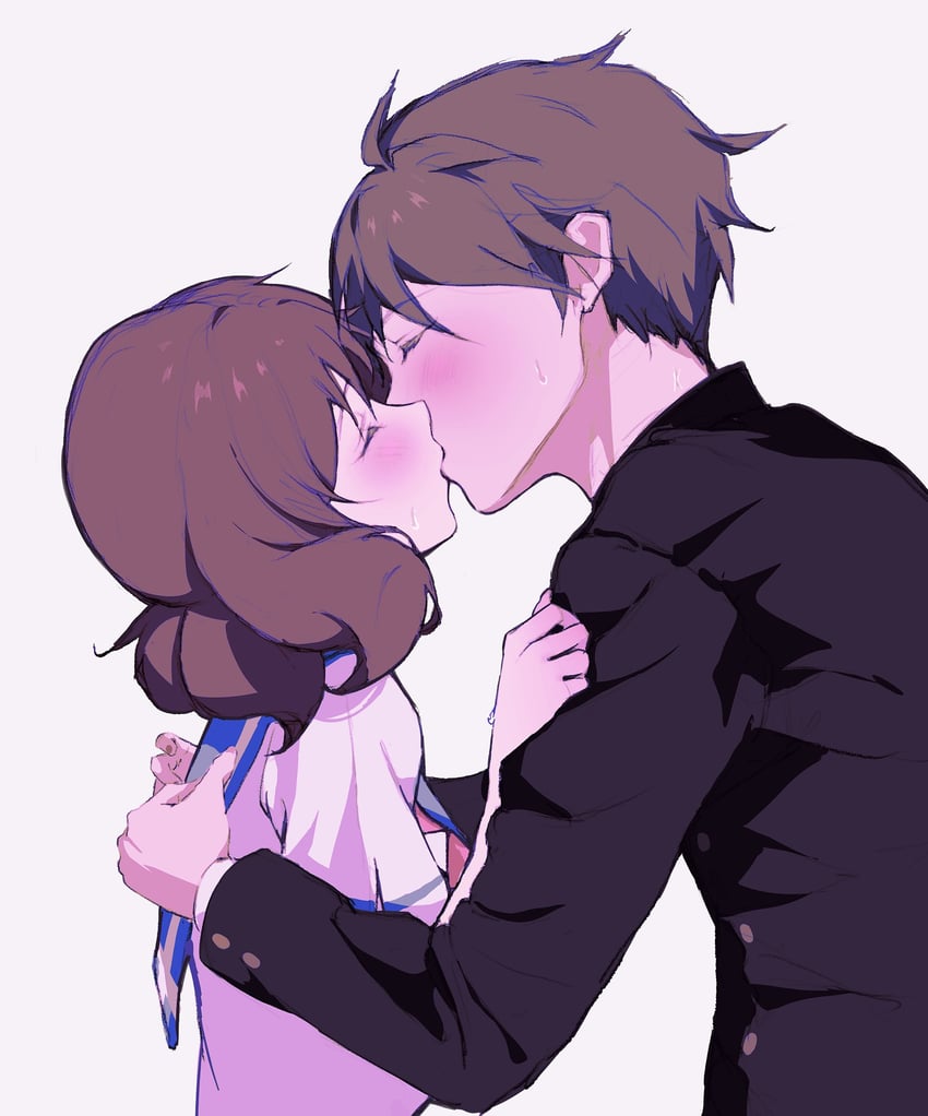 oumae kumiko and tsukamoto shuuichi (hibike! euphonium) drawn by lie_lack1080