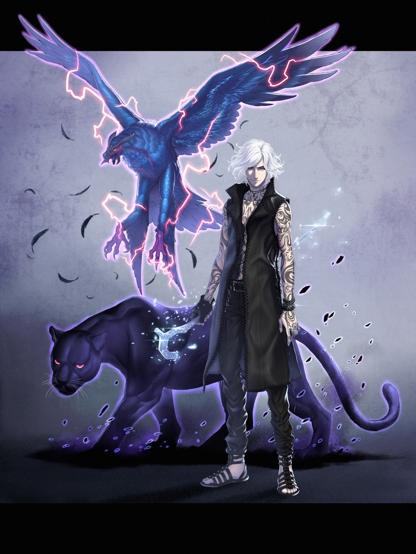 v, griffon, and shadow (devil may cry and 1 more) drawn by bite_addict