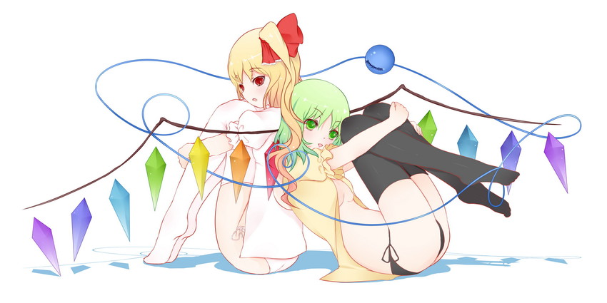 flandre scarlet and komeiji koishi (touhou) drawn by dclockwork