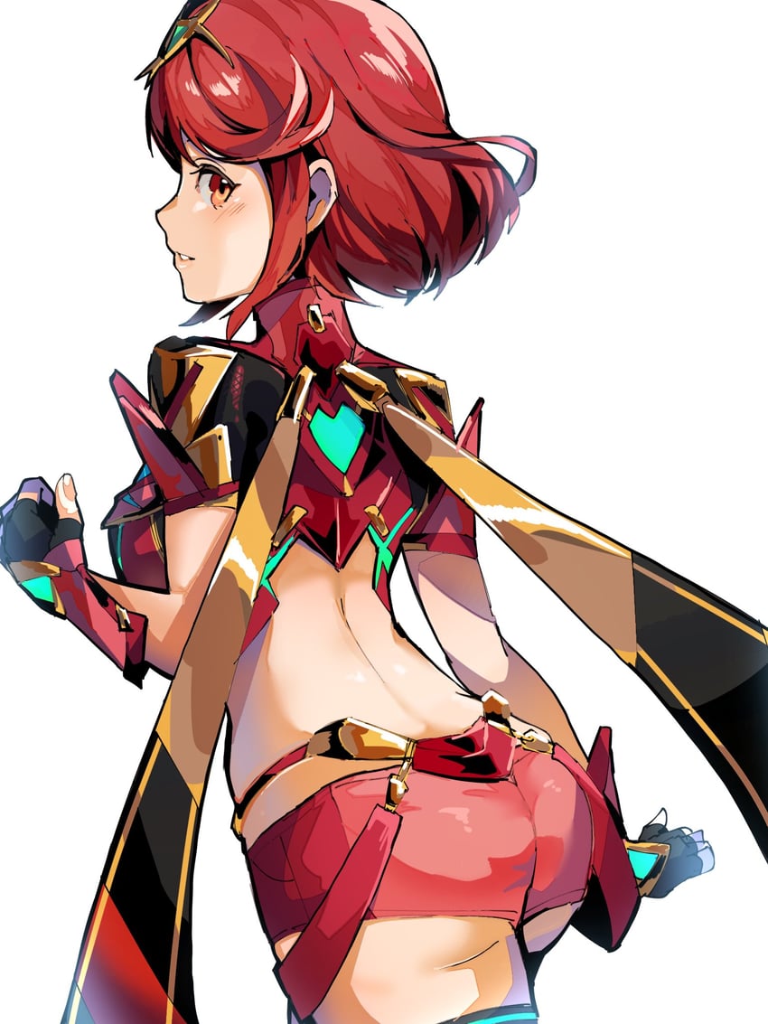 pyra (xenoblade chronicles and 1 more) drawn by 4me3ba_niku