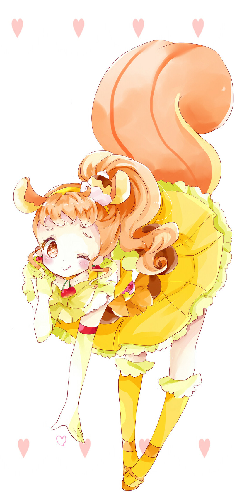 arisugawa himari and cure custard (precure and 1 more) drawn by tsukiyo_(skymint)