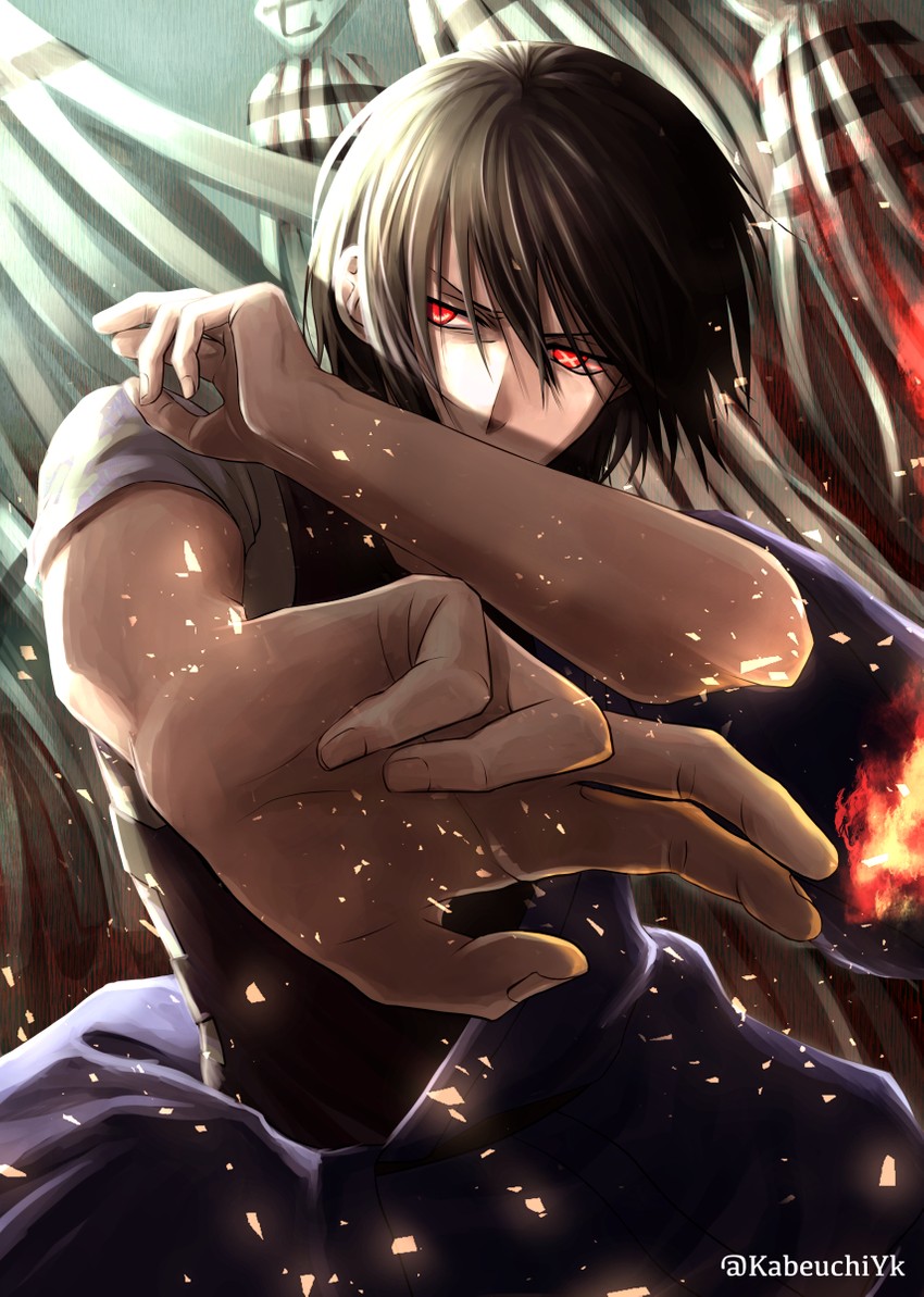 shinmon benimaru (en'en no shouboutai) drawn by yuki_(kabeuchiyk)