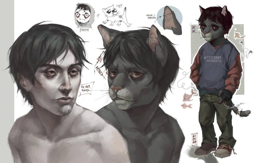 simon henriksson (cry of fear) drawn by tomtit_bird