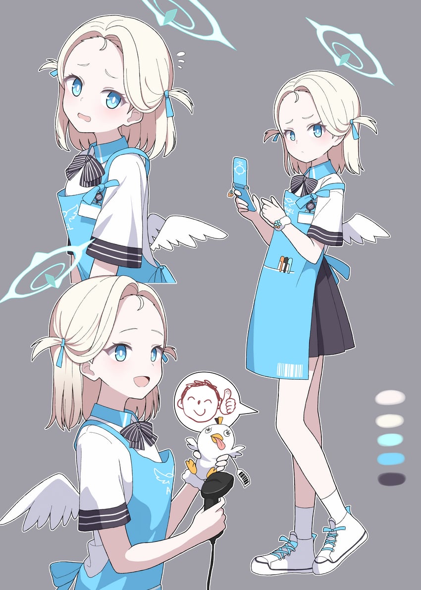 sensei and sora (blue archive) drawn by vector_(dmlddmld00)