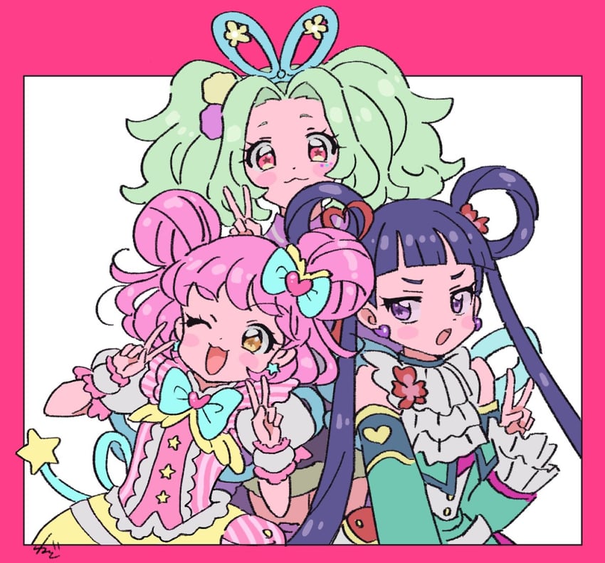 kiracchu, melpan, and rabbily (pretty series and 1 more) drawn by rituyama1