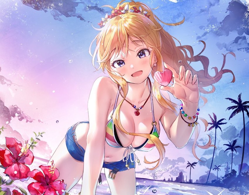 ohtsuki yui (idolmaster and 1 more) drawn by takeashiro