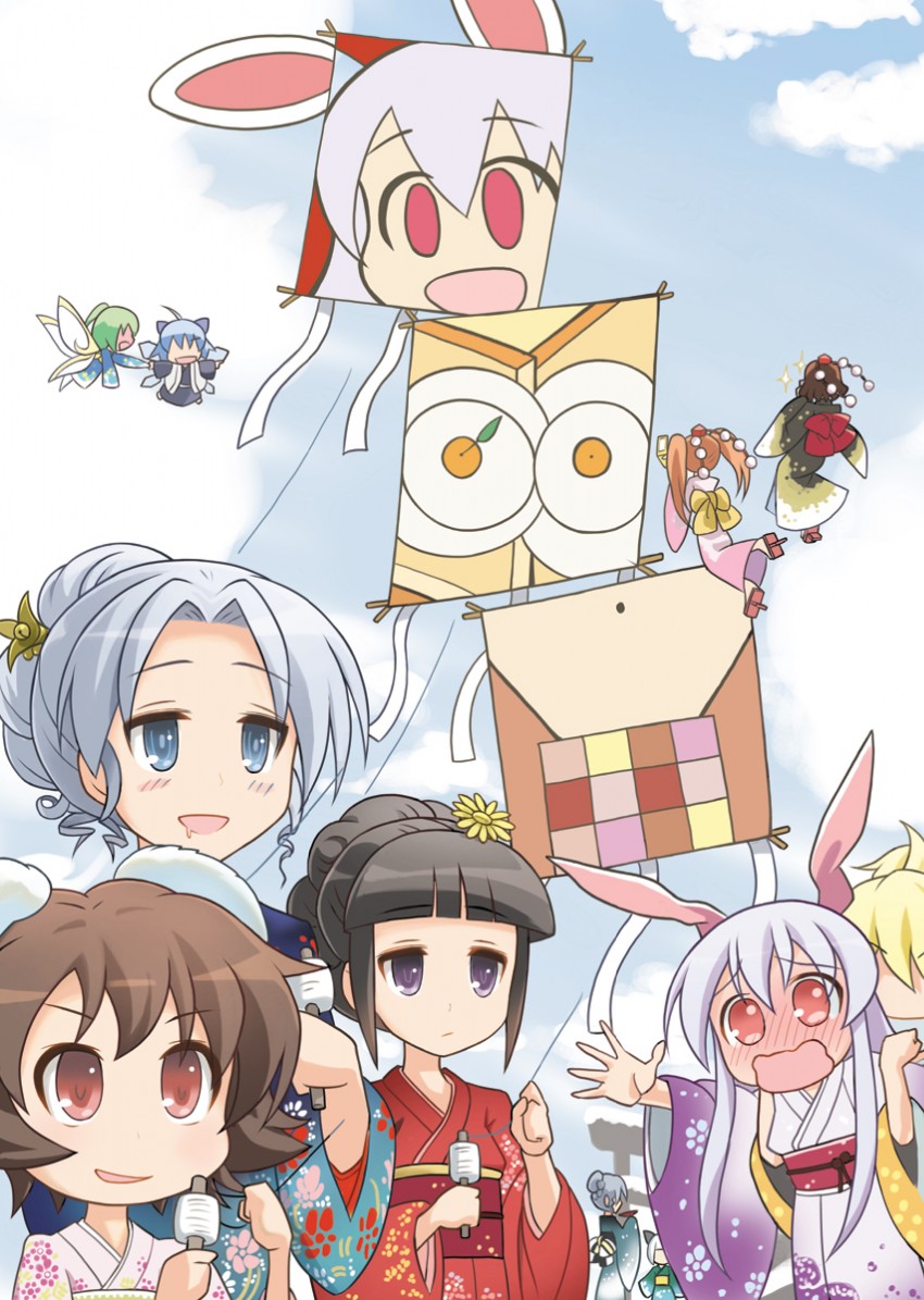 konpaku youmu, cirno, shameimaru aya, reisen udongein inaba, houraisan kaguya, and 4 more (touhou) drawn by yuugiri_(u-slash)