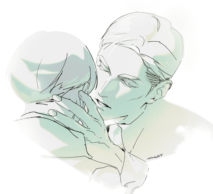 levi and erwin smith (shingeki no kyojin) drawn by 44ge5