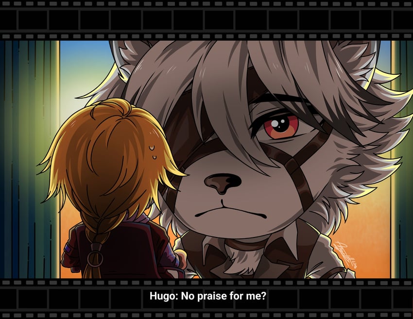 von lycaon and hugo vlad (zenless zone zero and 2 more) drawn by littalechuguita