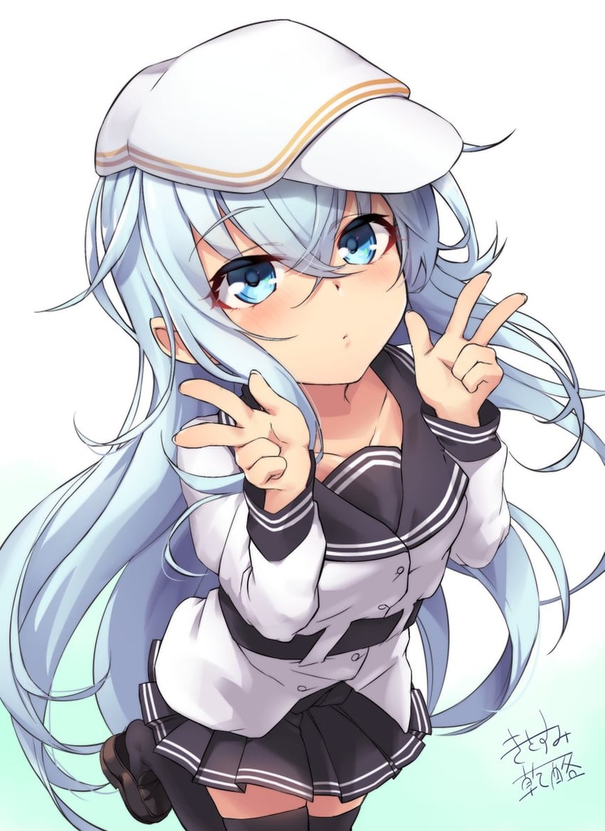 hibiki and verniy (kantai collection) drawn by cheese_(cheese_koubou)