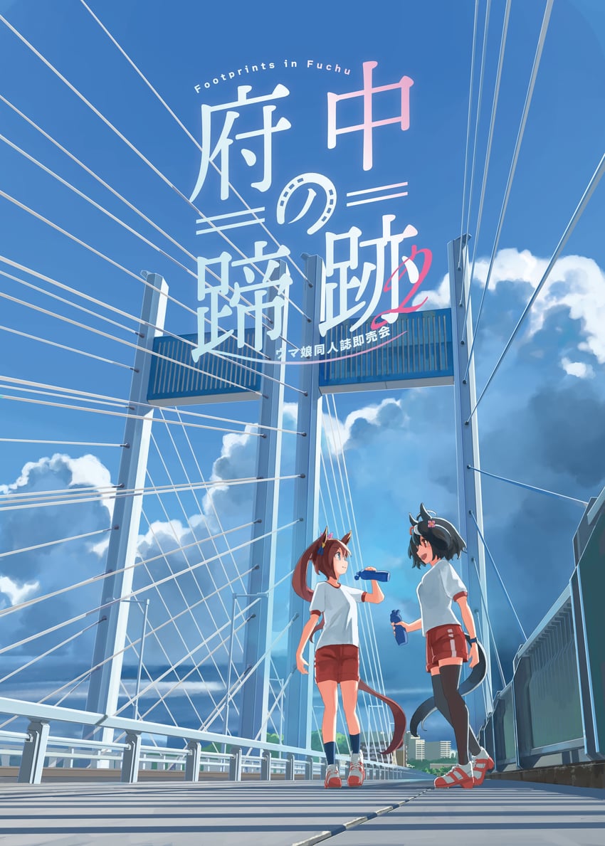 tokai teio and kitasan black (umamusume) drawn by laminar_flow