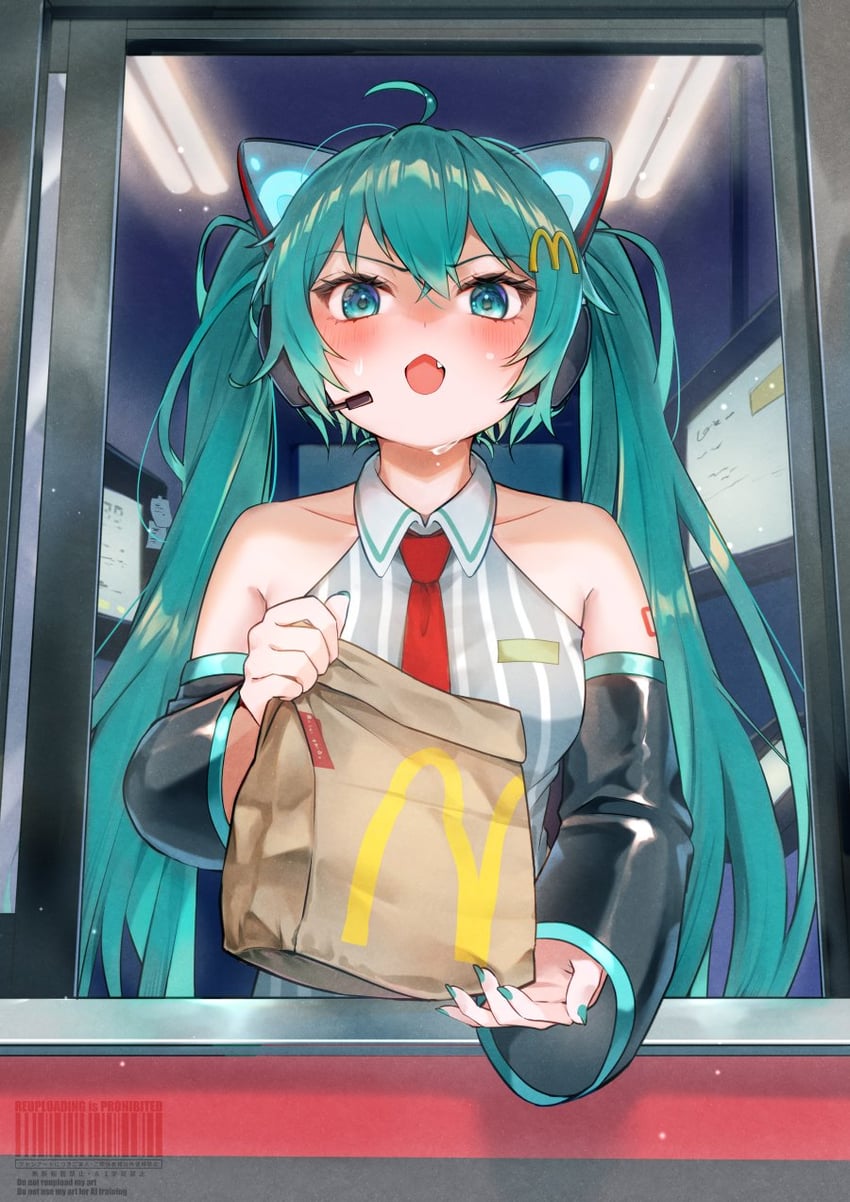 hatsune miku (vocaloid and 2 more) drawn by kyashii_(a3yu9mi)