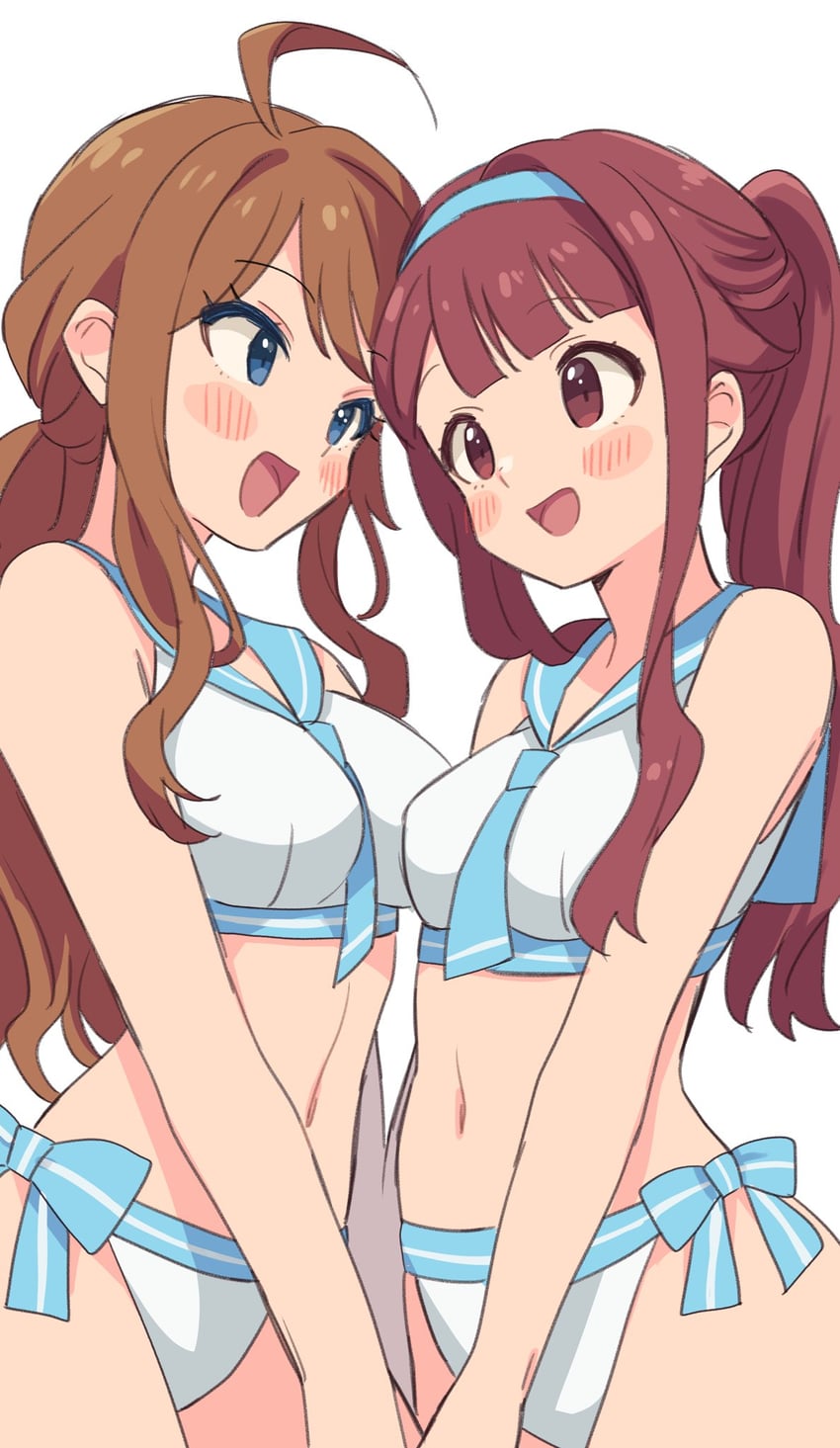 tokoro megumi and tanaka kotoha (idolmaster and 2 more) drawn by sukoyaka_(100hituzi)