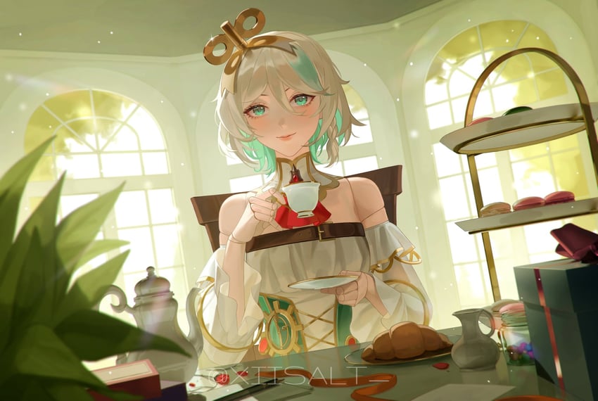 cecilia immergreen (hololive and 1 more) drawn by xiisalt