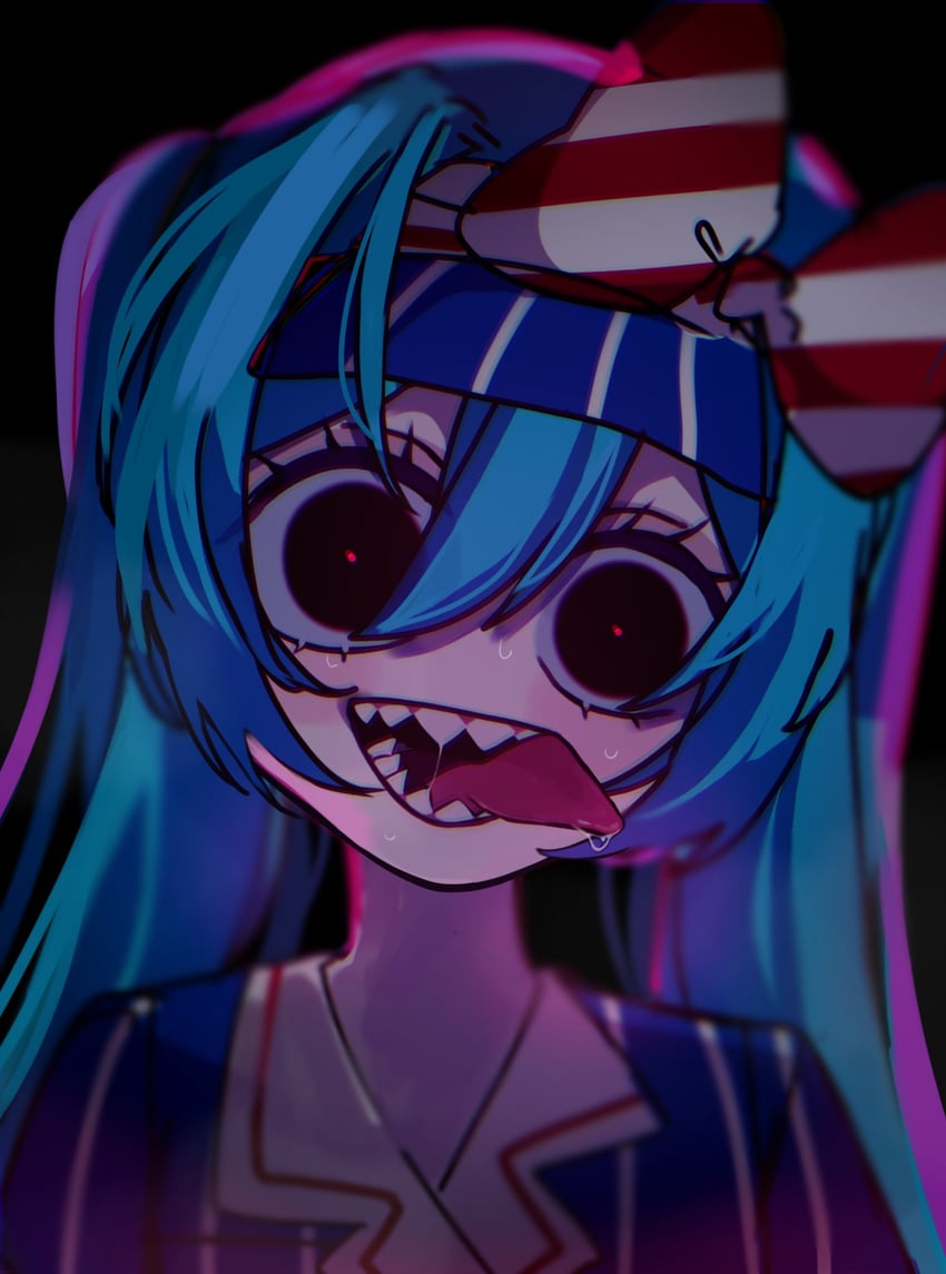 hatsune miku (vocaloid and 1 more) drawn by rere_soft