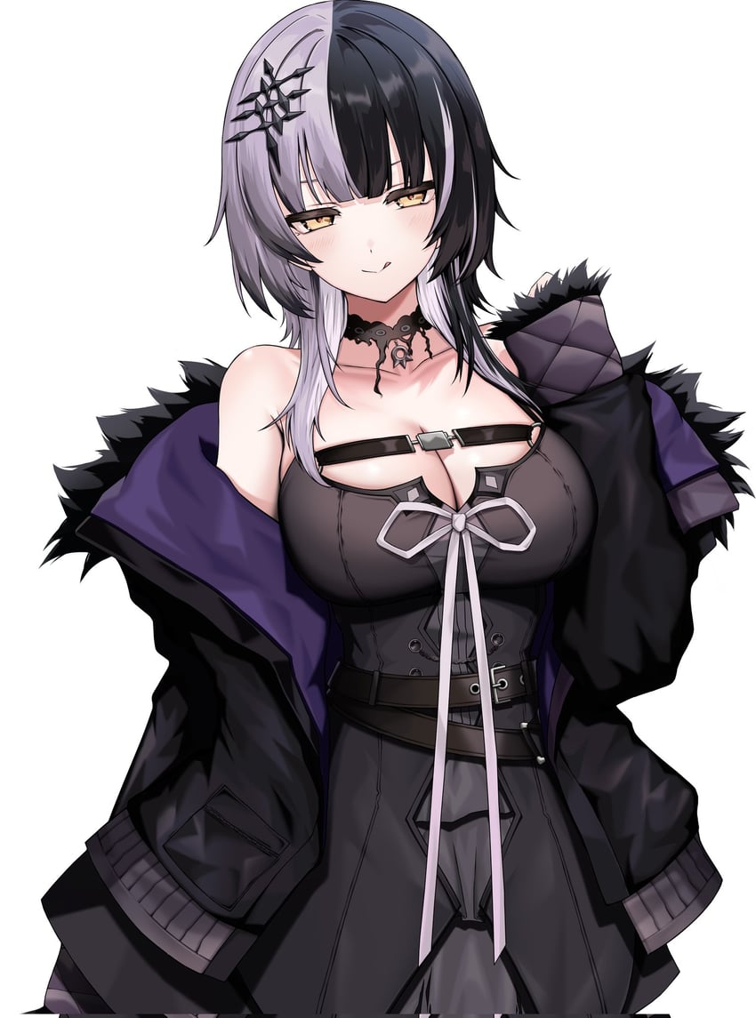 shiori novella (hololive and 1 more) drawn by kushinaka