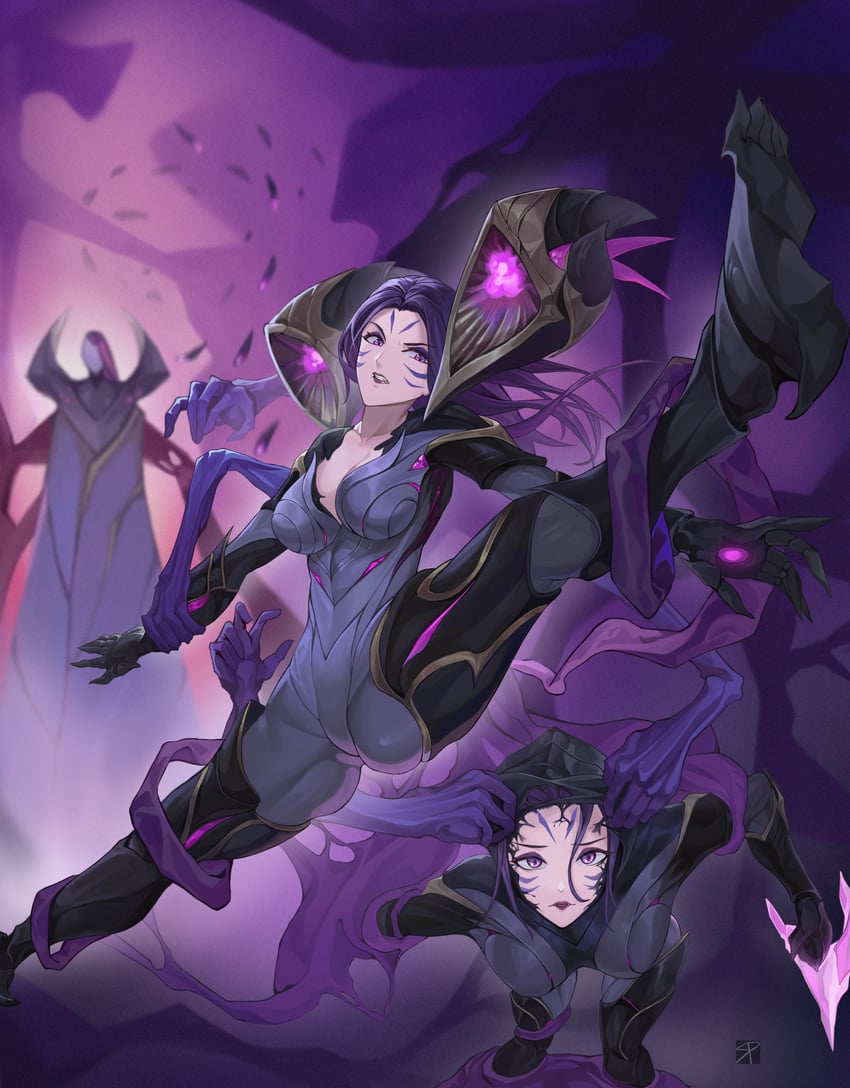 kai'sa and bel'veth (league of legends) drawn by lan_xiezi