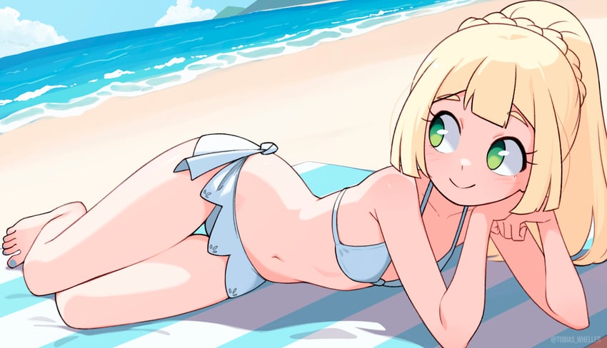lillie (pokemon and 1 more) drawn by tobias_wheller