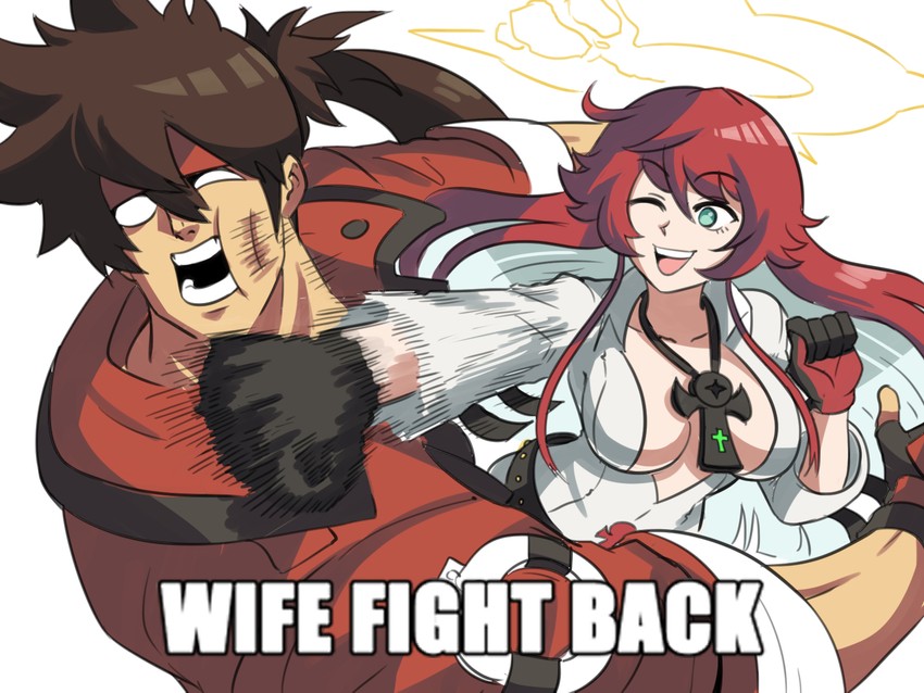 jack-o' valentine and sol badguy (guilty gear and 1 more) drawn by tina_fate
