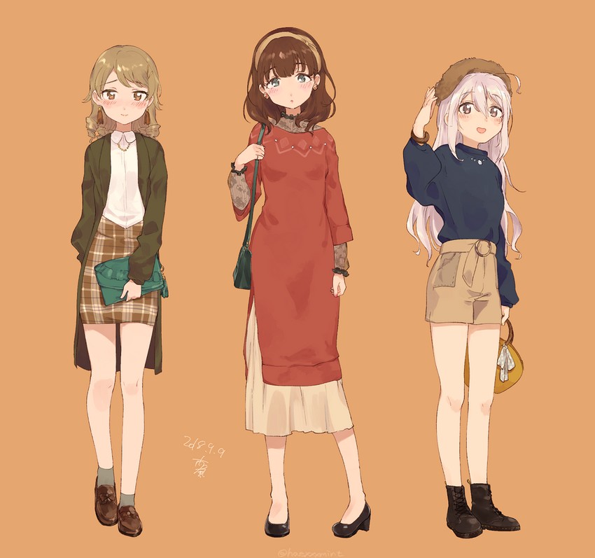morikubo nono, hoshi syoko, and sakuma mayu (idolmaster and 1 more) drawn by minato_(haexxxmint)