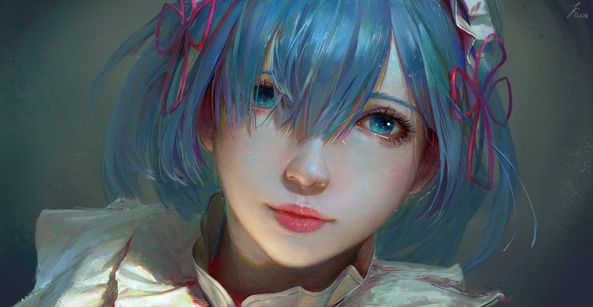 rem (re:zero kara hajimeru isekai seikatsu) drawn by scorpionfish