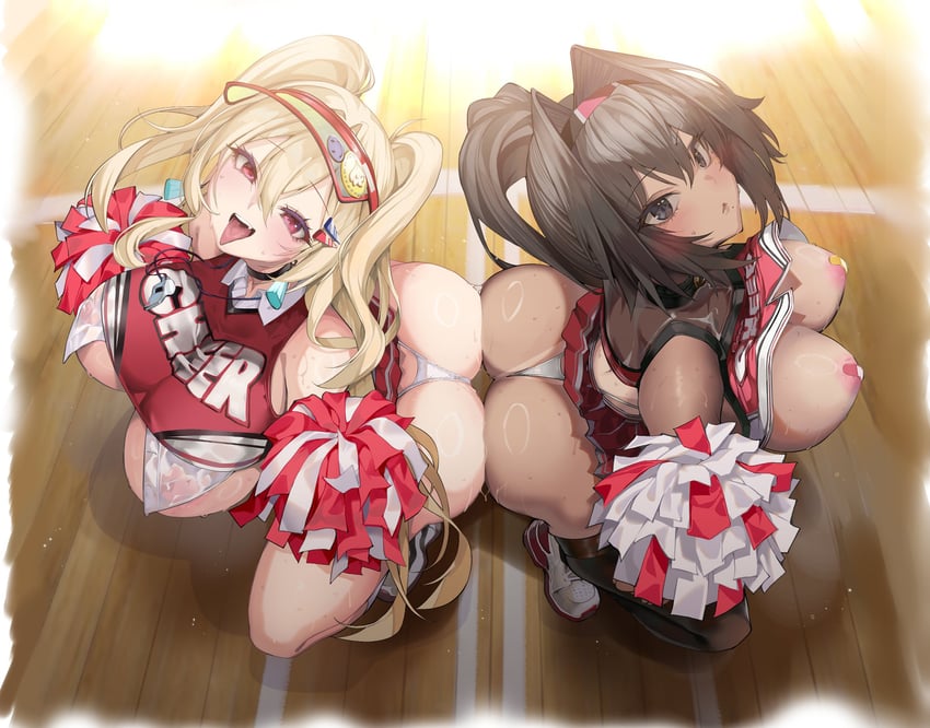 bay and clay (goddess of victory: nikke) drawn by satou_daiji