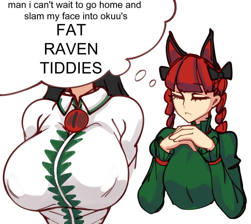 kaenbyou rin and reiuji utsuho (touhou and 1 more) drawn by nicecream