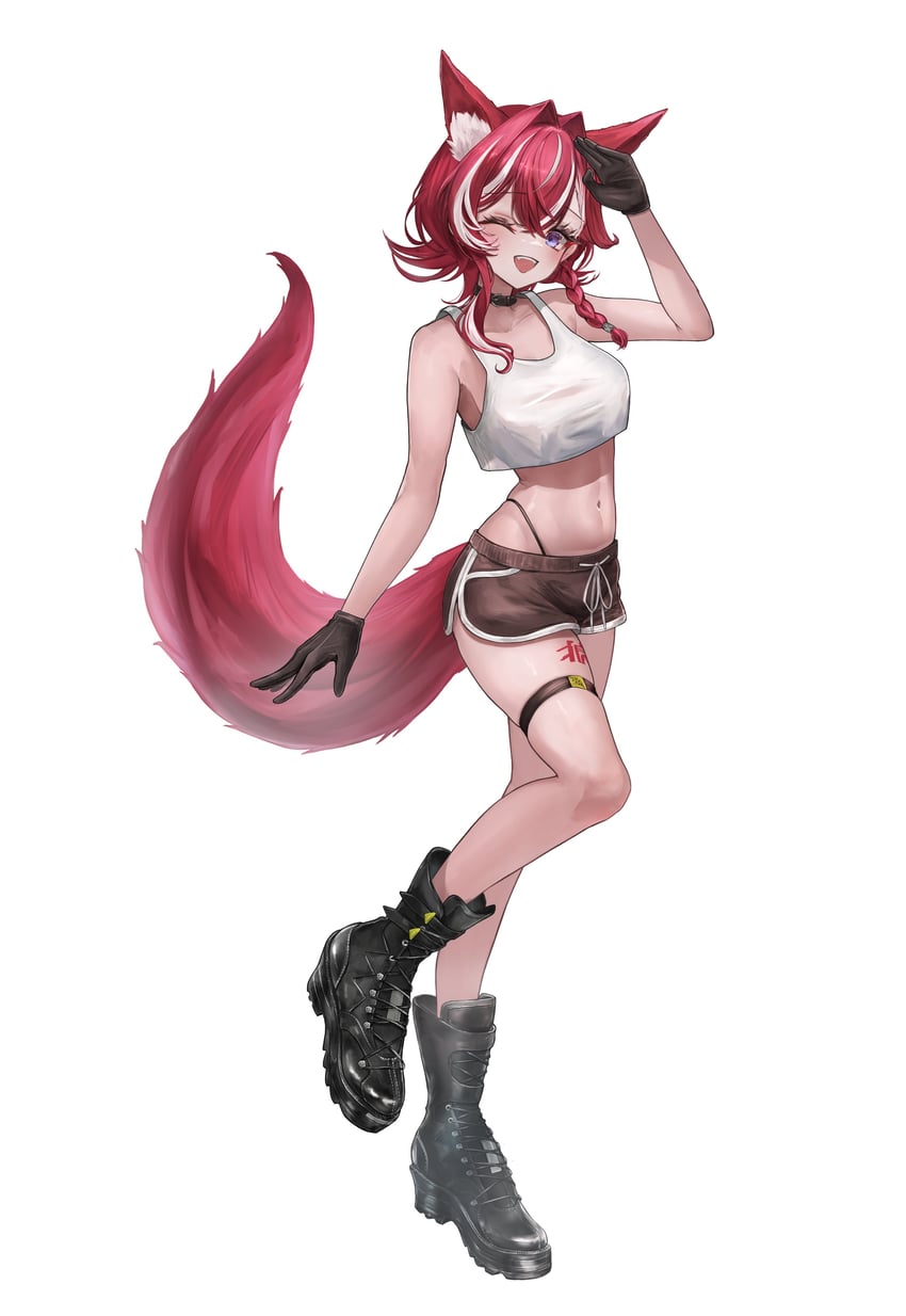 komagami fuuro (indie virtual youtuber) drawn by maison_de_cante