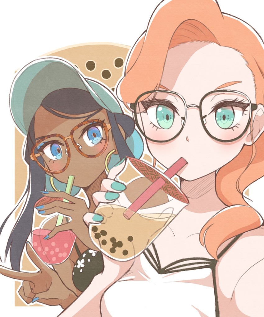 nessa and sonia (pokemon and 1 more) drawn by etyaduke