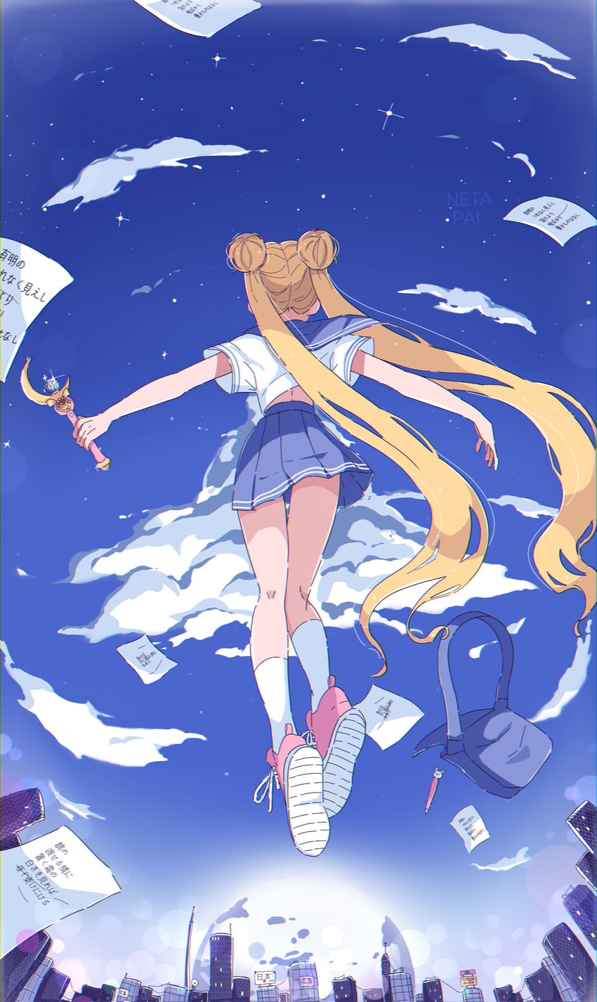 tsukino usagi (bishoujo senshi sailor moon) drawn by netapai1