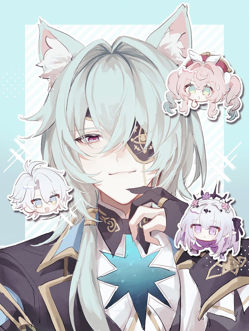 castorice, phainon, anaxa, and hyacine (honkai and 1 more) drawn by fz7047