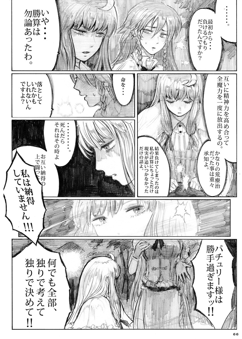 patchouli knowledge and hong meiling (touhou) drawn by chihiro_(kemonomichi)