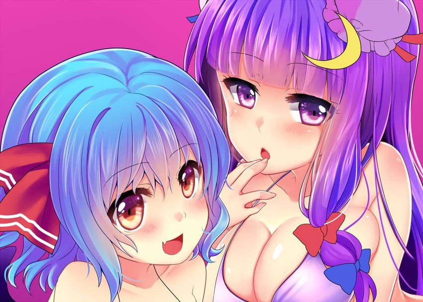 remilia scarlet and patchouli knowledge (touhou) drawn by rimu_(kingyo_origin)