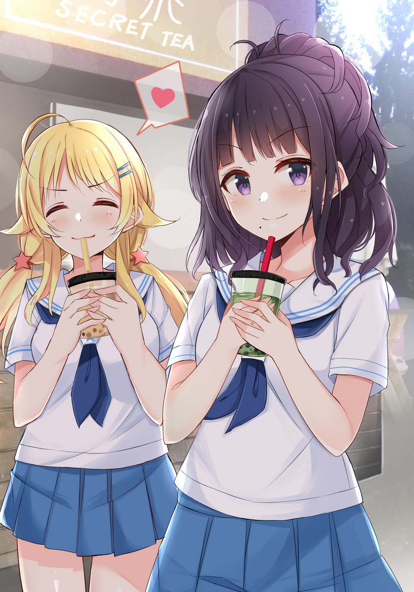 hachimiya meguru and kazano hiori (idolmaster and 1 more) drawn by amidada