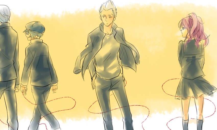 narukami yu, shirogane naoto, kujikawa rise, and tatsumi kanji (persona and 1 more) drawn by nunna