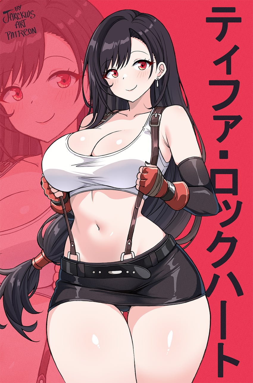 tifa lockhart (final fantasy and 1 more) drawn by jarckius