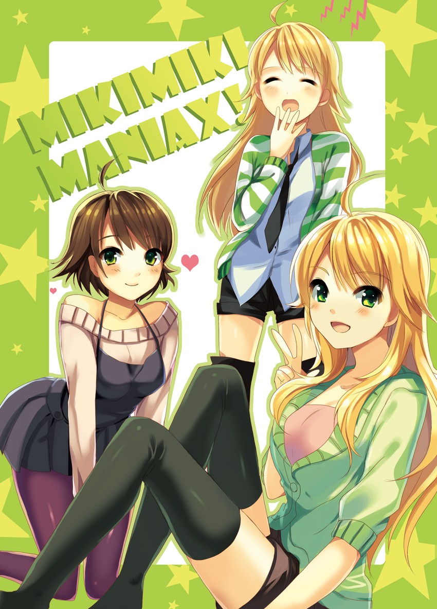 hoshii miki and awakened miki (idolmaster and 2 more) drawn by mochiko_(mochiko3121)