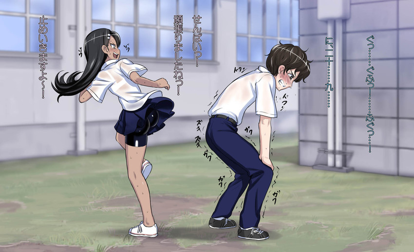 nagatoro hayase and hachiouji naoto (ijiranaide nagatoro-san) drawn by 774_(nanashi)